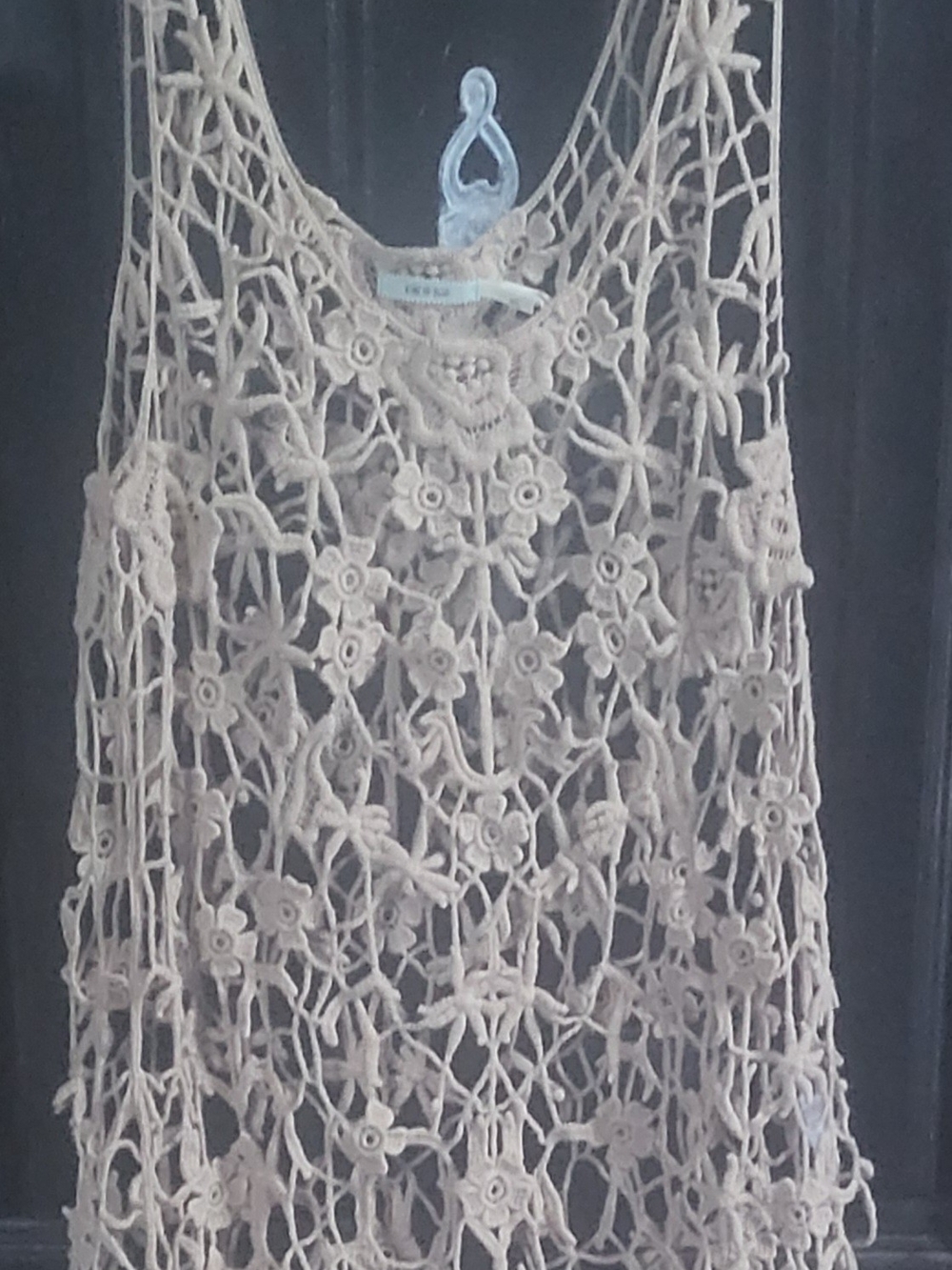 Layered Crochet Floral Camisole